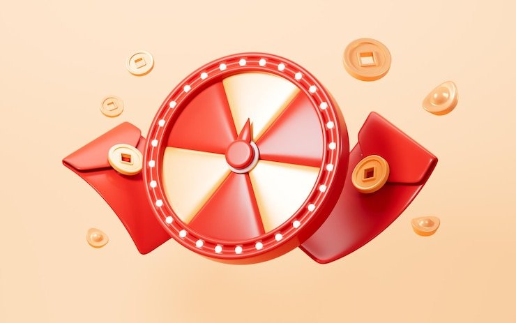 Close-up of American Roulette wheel showing red, black, and green pockets